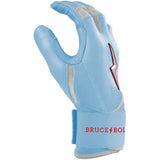 Bruce Bolt Ian Happ Signature Series Long Cuff Batting Gloves - Baby Blue - Adult