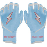 Bruce Bolt Ian Happ Signature Series Long Cuff Batting Gloves - Baby Blue - Youth