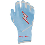 Bruce Bolt Ian Happ Signature Series Long Cuff Batting Gloves - Baby Blue - Youth