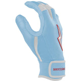Bruce Bolt Ian Happ Signature Series Short Cuff Batting Gloves - Baby Blue - Youth