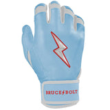 Bruce Bolt Ian Happ Signature Series Short Cuff Batting Gloves - Baby Blue - Adult