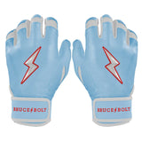 Bruce Bolt Ian Happ Signature Series Short Cuff Batting Gloves - Baby Blue - Adult