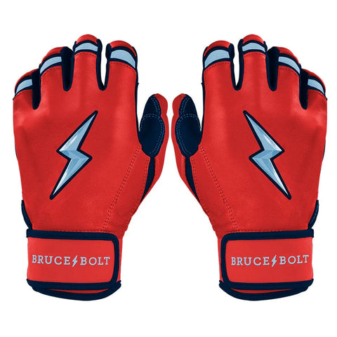 Bruce Bolt Lars Nootbaar Signature Series Short Cuff Batting Gloves - Red - Adult
