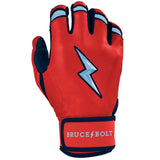 Bruce Bolt Lars Nootbaar Signature Series Short Cuff Batting Gloves - Red - Adult