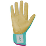 Bruce Bolt Fernando Tatis Jr. Signature Series Long Cuff Batting Gloves - Mint/Pink - Adult
