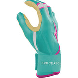 Bruce Bolt Fernando Tatis Jr. Signature Series Long Cuff Batting Gloves - Mint/Pink - Adult