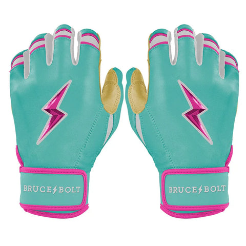 Bruce Bolt Fernando Tatis Jr. Signature Series Short Cuff Batting Gloves - Mint/Pink - Adult