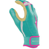 Bruce Bolt Fernando Tatis Jr. Signature Series Short Cuff Batting Gloves - Mint/Pink - Adult