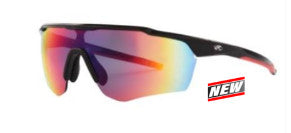 Rawlings Black/Red Mirror Shield Sunglasses (Black)