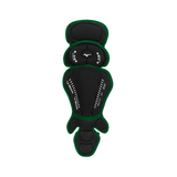 Mizuno Samurai Youth Catchers Leg Guards - 14.5" - Black / Green