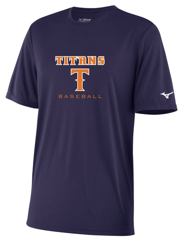 Mizuno NXT Short Sleeve Shirt (Navy) - Titans Baseball Club