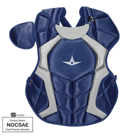 AllStar Player's Series Chest Protector 15.5" Navy - Catcher's Chest Protector