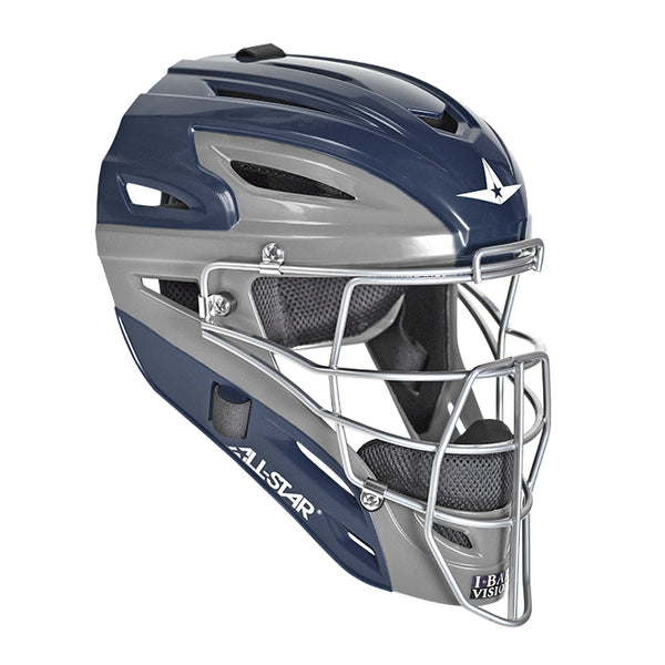 All-Star MVP2500 Graphite Two-Tone Catcher's Helmet Navy